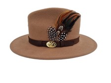 Hazy Blue Mens Ladies Fedora