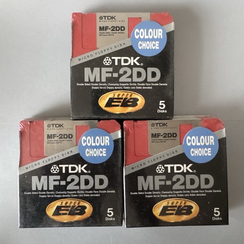 15x tdk floppy disks - 15x, mf-2dd
