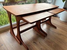 Gplan Style Nest Of Tables Vintage Mid Century Modern Danish Design Style