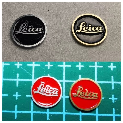 Leica red black dot metal - dot, logo