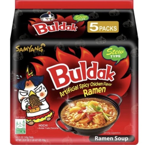 Pack samyang buldak noodles - samyang,