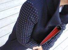 BLOGGER FAV! ZARA COAT NAVY BLUE STUDDED APPLIQUE BLAZER JACKET Medium