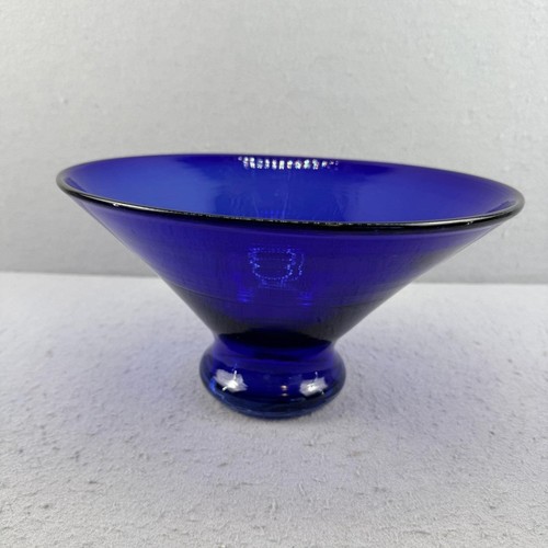 Vtg blenko cobalt blue glass - cobalt,
