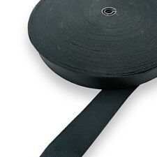 ELASTIC BLACK  25mm FLAT 1"