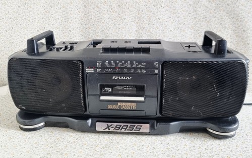 Sharp ghettoblaster cassette - ghettoblaster,
