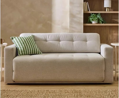 Home finn fabric seater sofa - fabric,