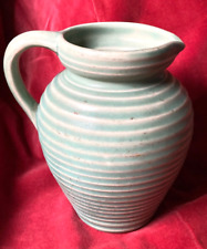 c.1937 LOVATTS WINDSOR GREEN 4008 Langley Mill Pottery JUG VASE Milk Water vgc