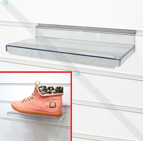Acrylic slatwall shelves - acrylic, shoe