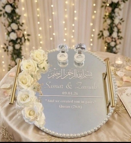 Luxury wedding ring mirror - wedding,