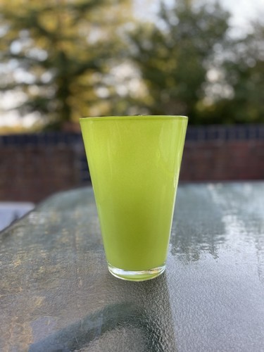 Vintage lime green cased art - lime,