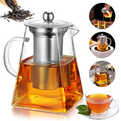 Glass teapot with infuser - glass,