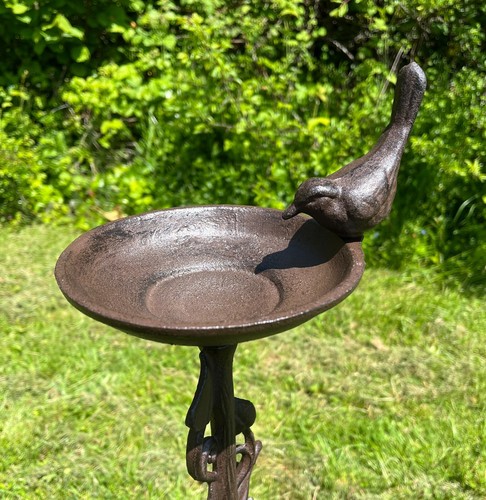 Cast iron bird bath - bath, feeder