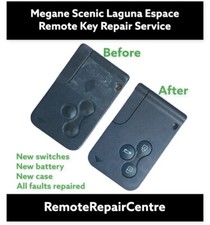 Card Not Detected Renault Scenic & Megane Key Card Repair Service Fix + NEW CASE