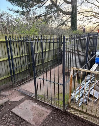 Solid hand made dog run - solid,