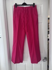 M&S  Pink Linen Trousers 12 
