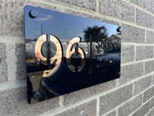 House Number Plaques Door Number Signs Personalised Name Plate Custom Street