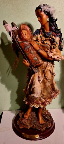 Native indian wife figurine - indian,
