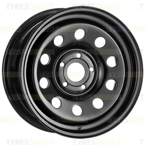 16x7 black modular steel wheel - 16x7,