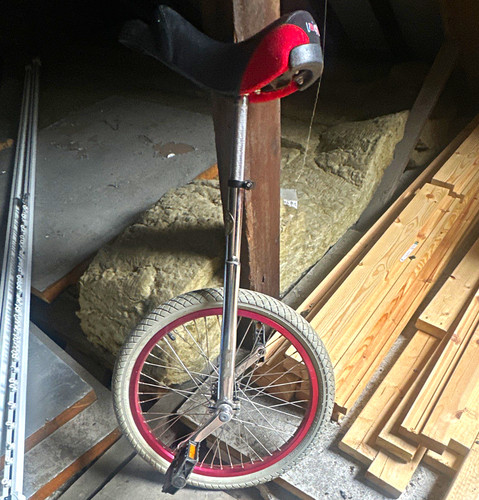 Unicycle silver chrome frame - unicycle,