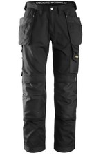 Snickers 3211 Craftsmen Holster Pocket Trousers CoolTwill Black Size 46 W31 L32