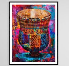 Vibrant Kanjira with Intricate