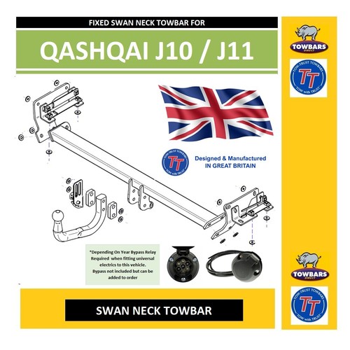 Towbar swan neck - towbar, for