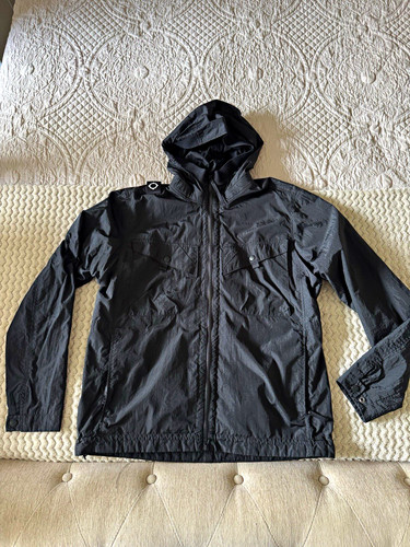 Strum black hooded zip - black,