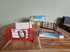 schleich horse jumps set, good