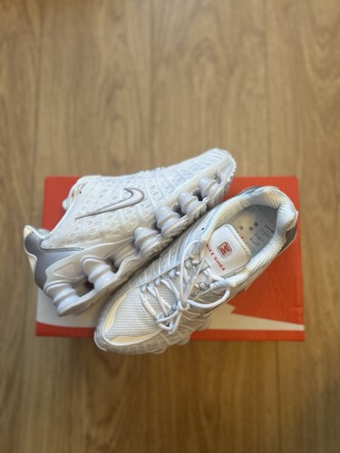 Nike shox white - white, metallic