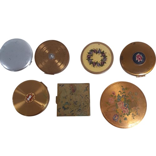 Vintage cosmetic round - cosmetic,