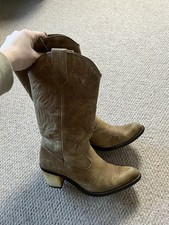 Ladies Heeled Leather Cowboy