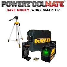 Dewalt DW088CG Green Beam Self Levelling Cross Line Laser + DE0881T Laser Tripod