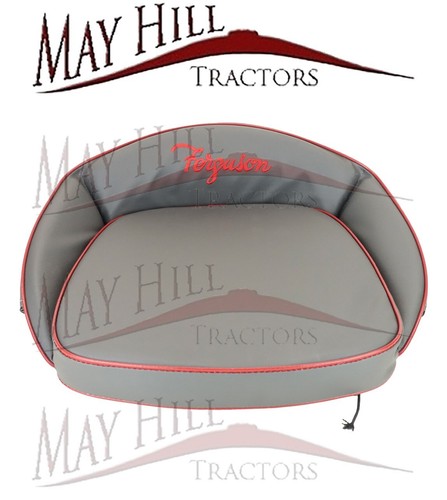 Grey seat cushion embroidered - grey,