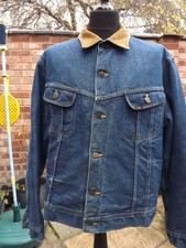 Vintage Lee Storm Rider  Jacket. Blanket lined Size 46L  Made in USA Rockabilly