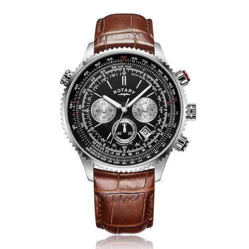 Rotary pilot chronograph mens - pilot,