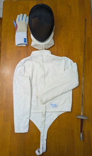 Blue gauntlet fencing set - gauntlet,