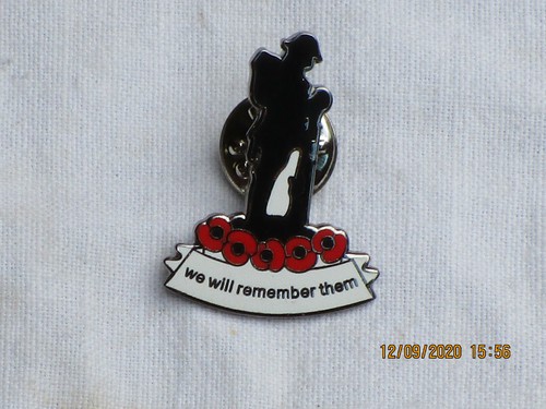 Remembrance pin badge ww1 - pin, badge,
