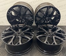 Set of 4 Genuine Bentley GT GTC 22” Gloss Black Alloy Wheels 3SA601025&