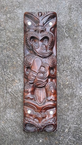 Vintage tiki maori timber wood - tiki,