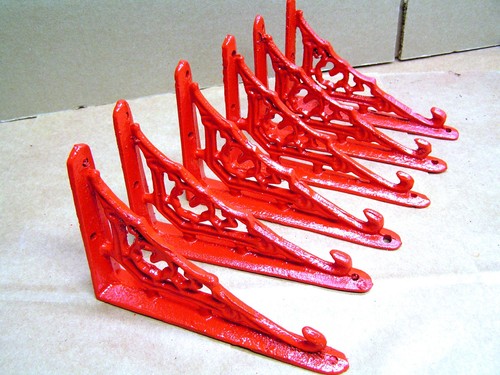 Six small cast iron - iron, wall