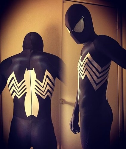 Black venom jumpsuit symbiote - black,