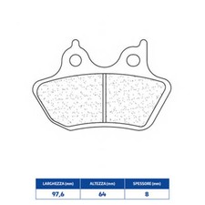 SINTERED REAR BRAKE PADS H-D