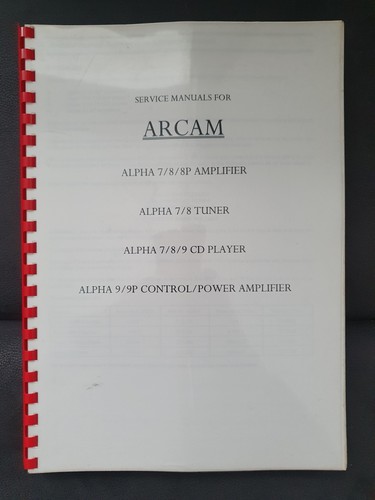 Arcam alpha 9 9p - arcam, 7/8/8p/9/9p