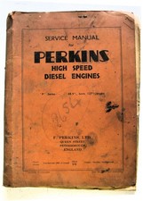 PERKINS High Speed Diesel Engines Owners Handbook #1056 2RP/1140/5H P Series