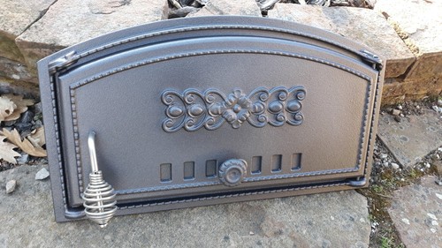 Cast iron pizza oven door - cast,