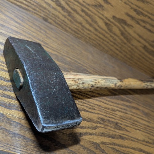 Vtg straight peen mason hammer - straight,