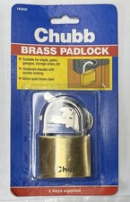 Chubb padlock solid brass 50mm - chubb,