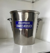 Art Deco Chrome Champagne Cooler Ice Bucket Charles Heidsieck 1920/30s
