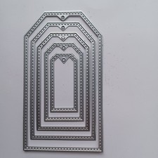 5 Die Cutters stitched tages