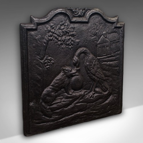 Antique decorative fire back - decorative,